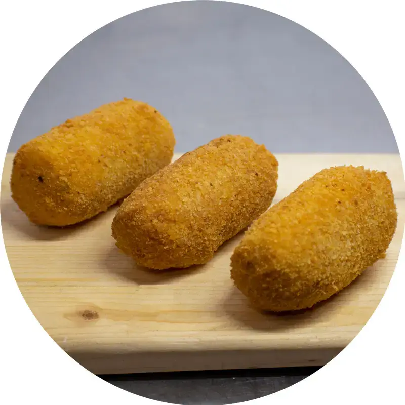 Crocchè di patate con cuore di mozzarella - specialità de L'Angolo del Calzone